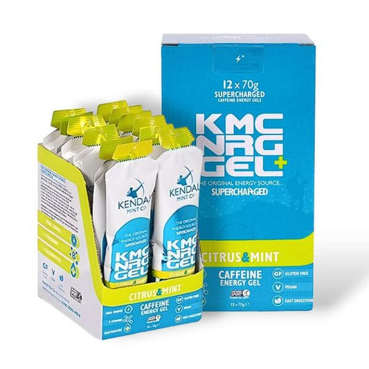 KMC NRG GEL+ Zitrus- und Minz-Koffein-Energiegel 70 g