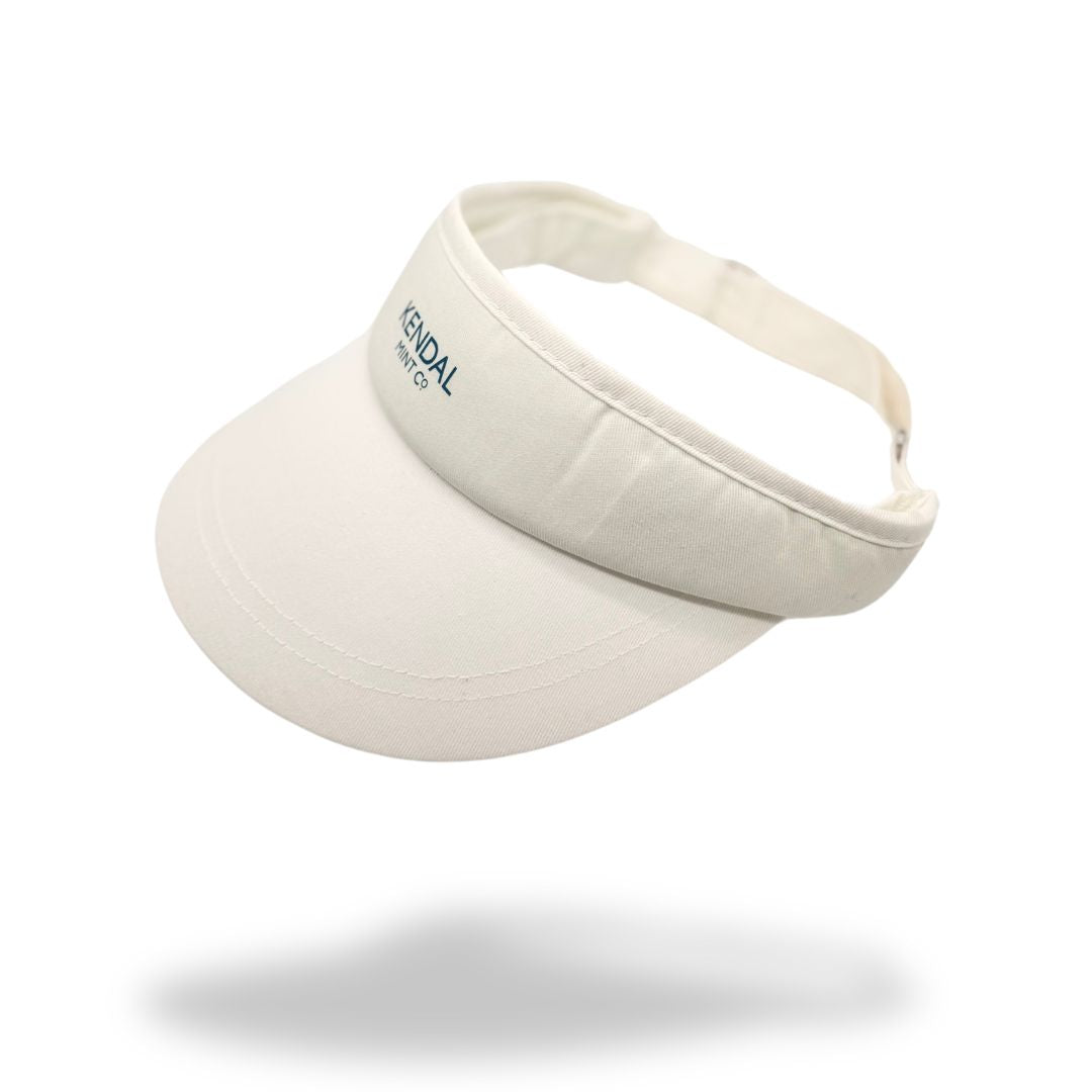 Sports Visor - White & Blue