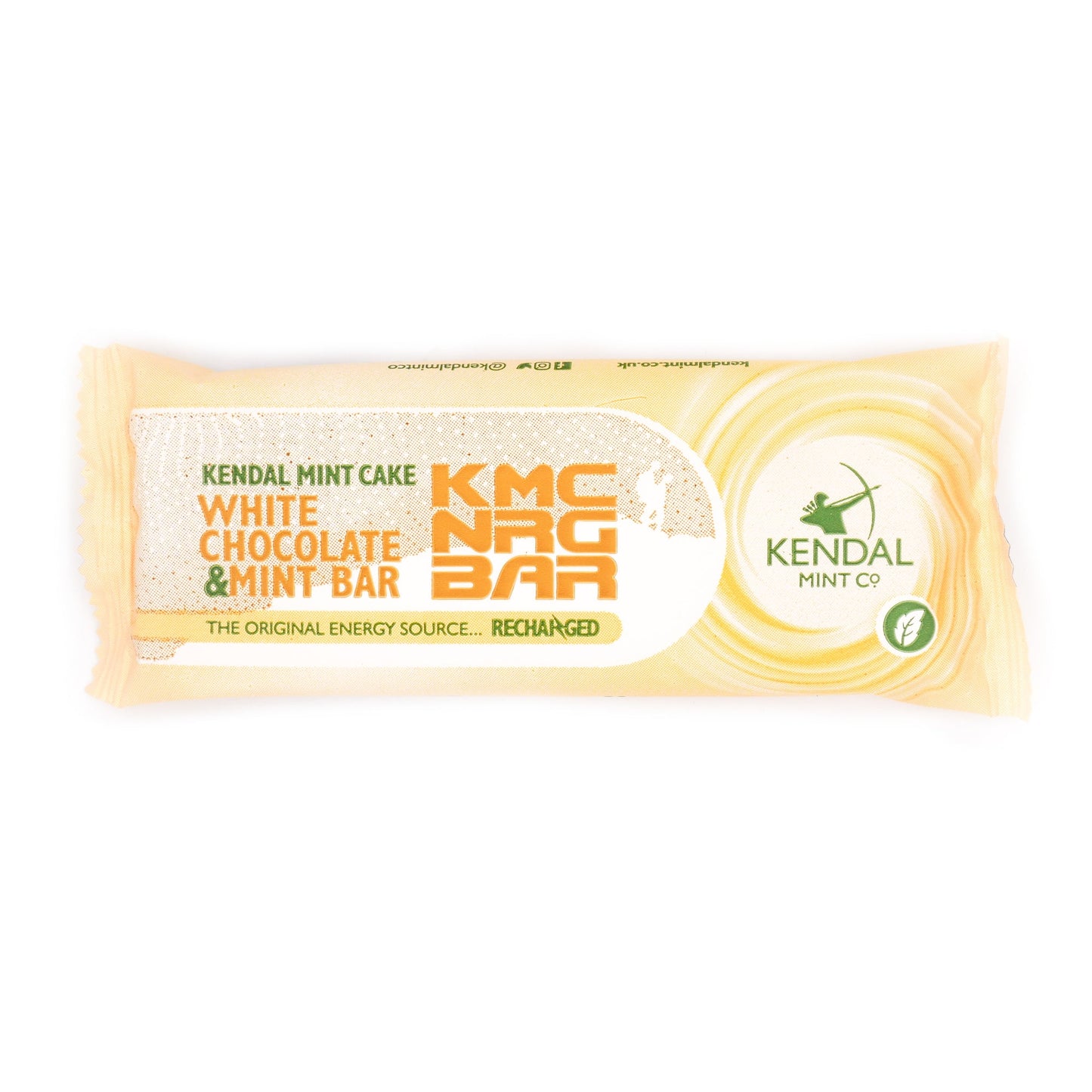 KMC NRG BAR: Kendal Mint Cake met Witte Chocolade Coating 50g