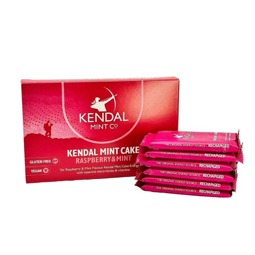 KMC NRG BAR Kendal Mint Cake Pocket-sized Energy Bar - Raspberry & Mint