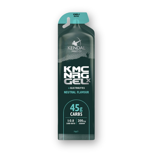 KMC GEL X high-carb energy gel front pack