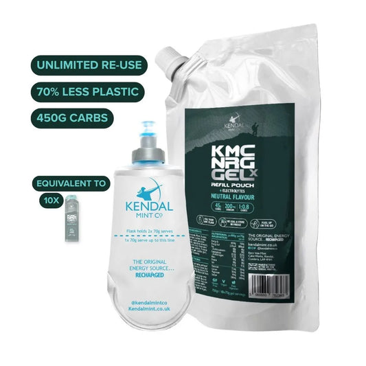 KMC NRG GEL X Refillable Energy Gel Bundle 150ml Flask