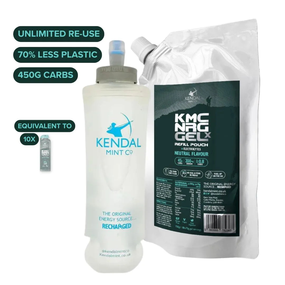 KMC NRG GEL X Refillable Energy Gel Bundle 500ml Flask