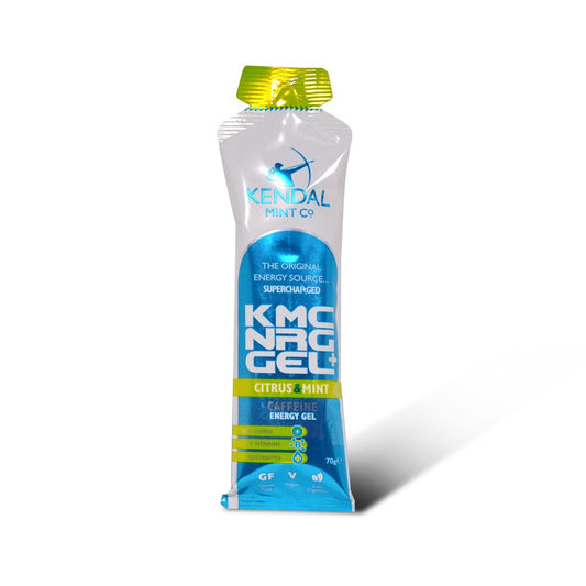 KMC NRG GEL+ Zitrus- und Minz-Koffein-Energiegel 70 g (Ausverkauf)