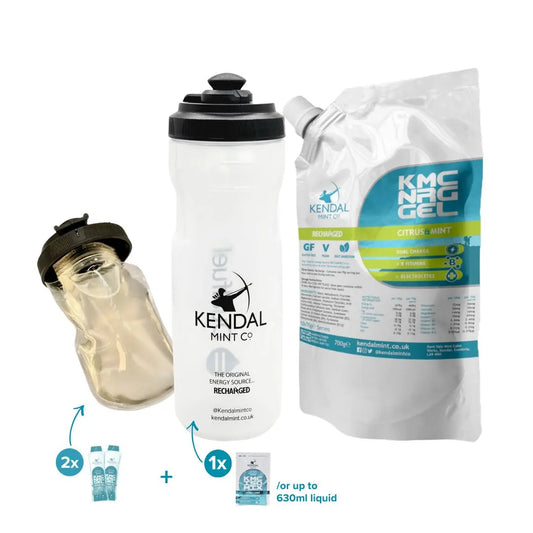 KMC NRG GEL Nachfüllbare & DualFuel Flaschen-Bundle – Citrus & Minze (10 x 70g)