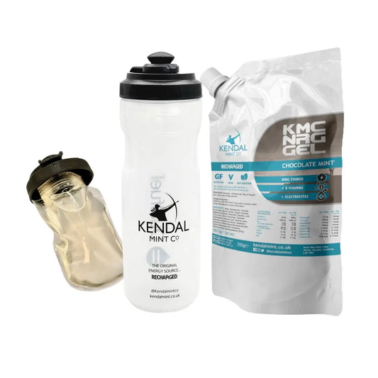 KMC NRG GEL Nachfüllbare & DualFuel Flasche Bundle - Chocolate Mint (10 x 70g)