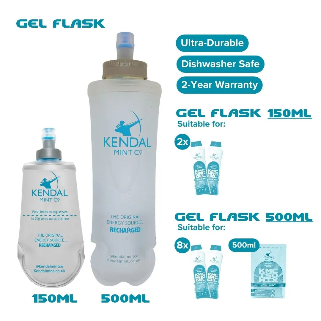 KMC NRG GEL X Refillable Energy Gel Bundle 150ml Flask