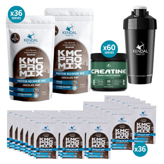 Ultimatives Protein-Regenerationspaket – 132 Portionen &amp; Shaker