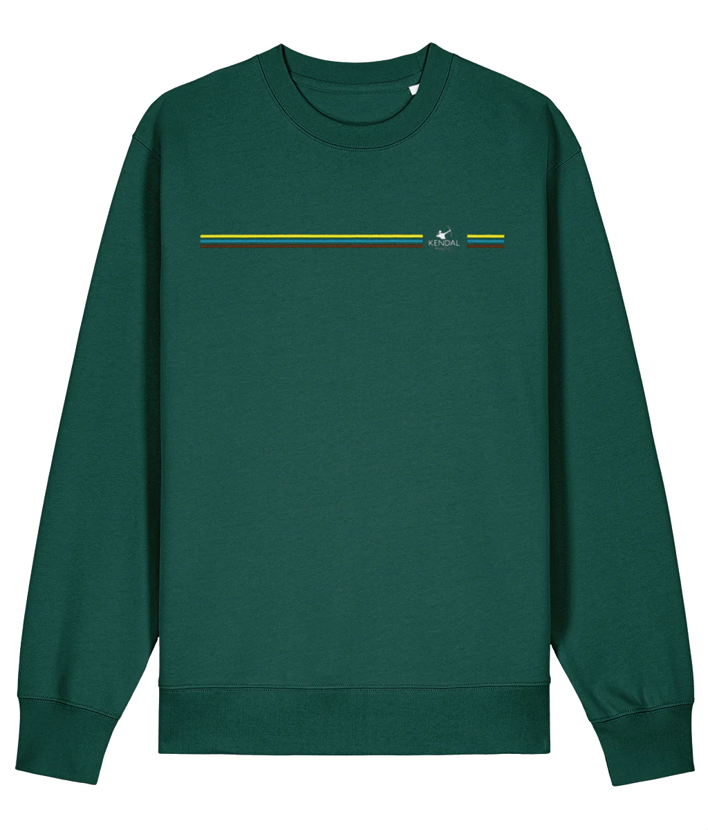 KendalmintcoSweaterGreenWhiteLogoFront