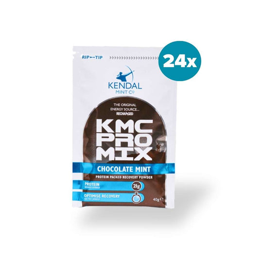 KMC PRO MIX Whey Protein Recovery Powder | Chocolate Mint Flavour | 24 x 40g