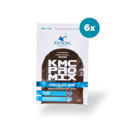 KMC PRO MIX Whey Protein Herstelpoeder | Chocolade-muntsmaak | 6 x 40 g