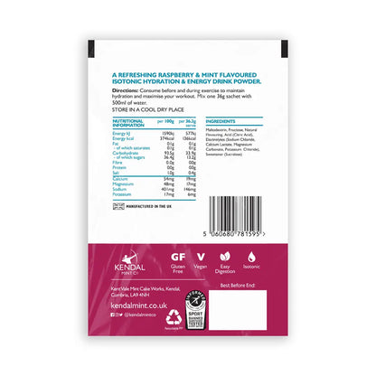 KMC ISO MIX +Electrolytes +Dual-Charge Carbs - Raspberry Mint 24 x 37g