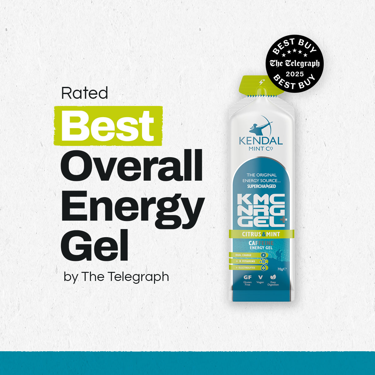 Caffeine Energy Gels | KMC NRG GEL+ | +100mg Caffeine | For