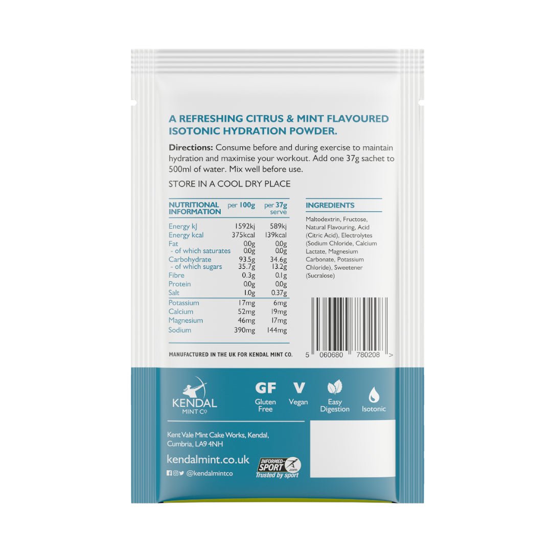 KMC ISO MIX Isotonic Hydration | +Electrolytes | Vegan & Gluten Free | 24 x 37g - KMC ISO MIX - Kendal Mint Co® - 