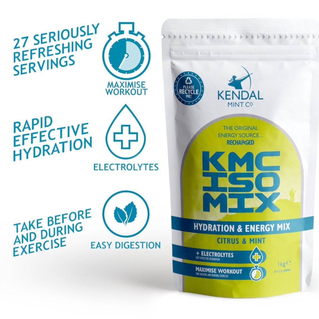 KMC ISO MIX Isotonic Hydration Recyclable Pouch 1kg - 27 Serves - KMC ISO MIX - Kendal Mint Co® - 1kg/ 27 Serves