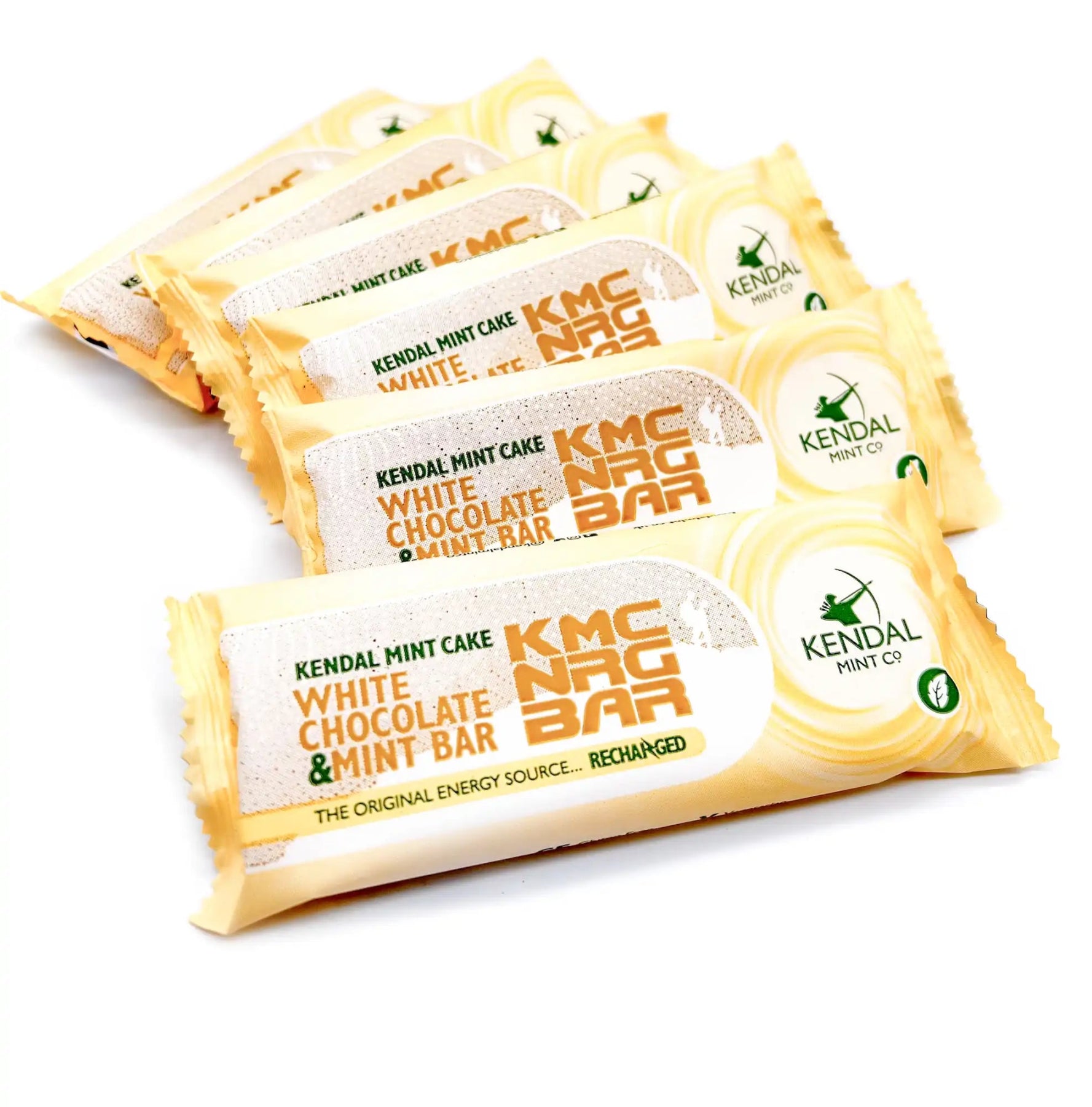 KMC NRG BAR: White Chocolate Coated Kendal Mint Cake 50g (Exclusive) - KMC NRG BAR - Kendal Mint Co® - 6 x 50g