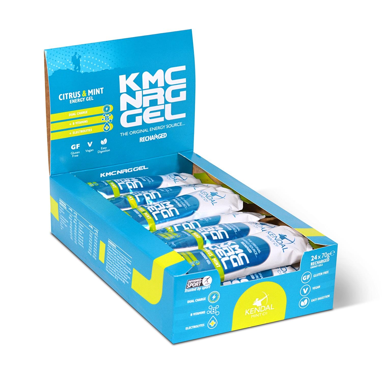 KMC NRG GEL Citrus & Mint Energy Gel 70g - KMC NRG GEL - Kendal Mint Co® - 24 x 70g (Save)