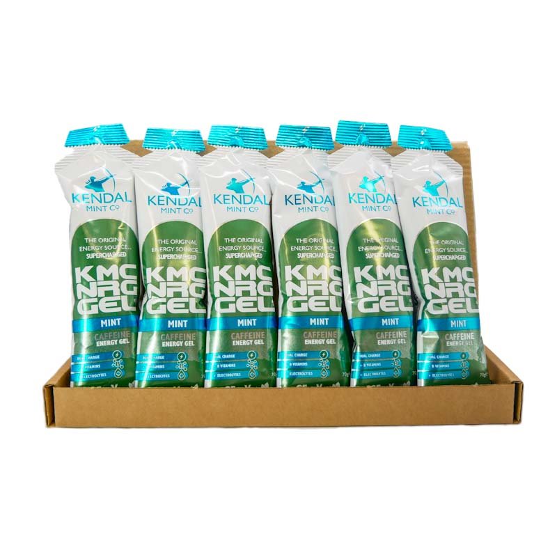 KMC NRG GEL+ Mint Caffeine Energy Gel 70g - KMC NRG GEL - Kendal Mint Co® - 6 x 70g