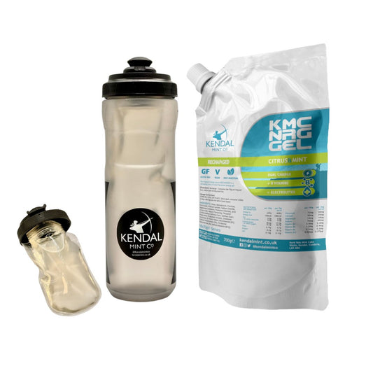 KMC NRG GEL Refillable & Squeeasy Bottle Bundle - Citrus & Mint (10 x 70g) - KMC NRG GEL - Refillable - Kendal Mint Co® - 