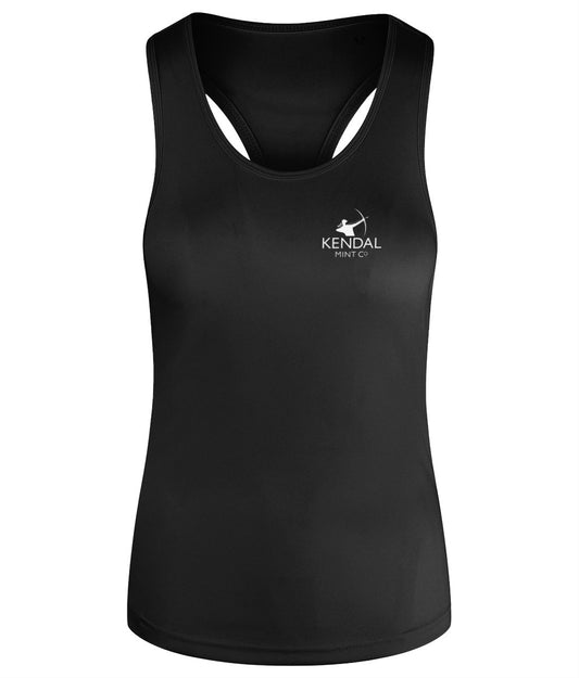 Women's Racerback Vest (Recycled) - Vest - Kendal Mint Co® - Black