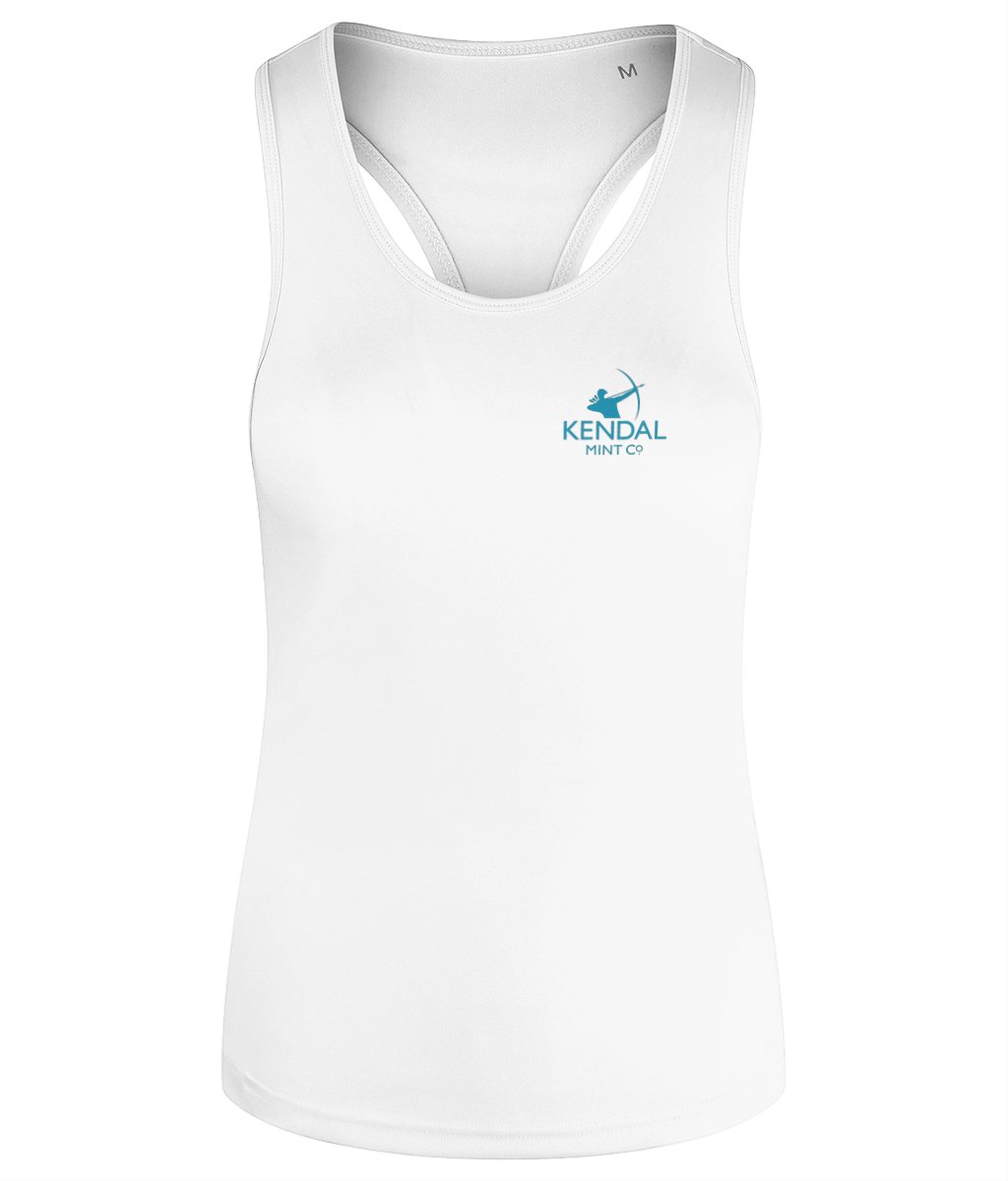 Women's Racerback Vest (Recycled) - Vest - Kendal Mint Co® - White